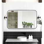 Newport Led 1200(W)x750(H) Black Metal Frame Mirror- Install Horizontal or Vertical